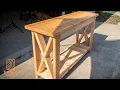 Making a Console Table with Cheap Lumber