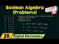 Statement Problems in Boolean Algebra Part 2