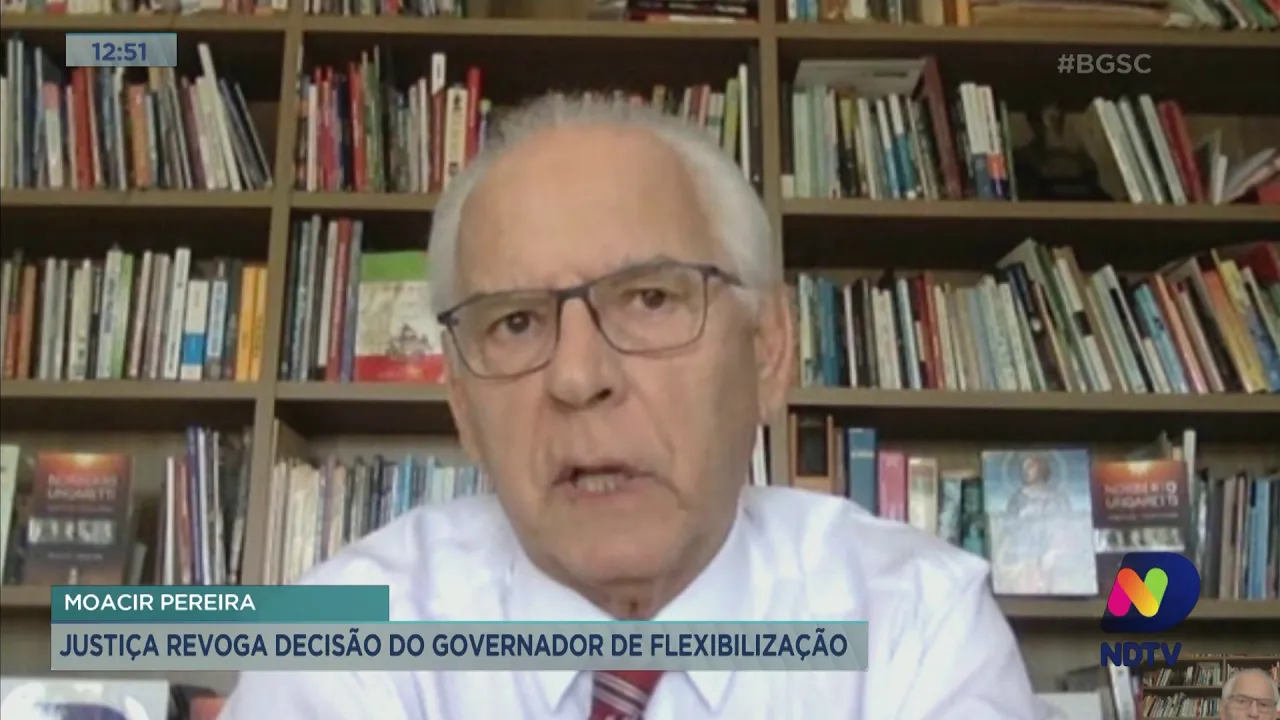 Moacir Pereira comenta sobre a Justiça de revogar a decisão do governador de flexibilização