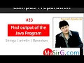 Find output of Java Program Hindi