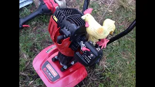 2015 Craftsman 2-Cycle Mini-Cultivator Bought this from a Metal Scrapper Can we Grow a Garden