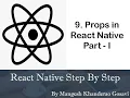 9 Props Using Function Component In React Native Props in React Native Part - I