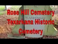 Rose Hill Cemetery in Texarkana Texas memorial for Corporal Otis Henry and Texarkana history