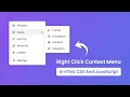 Custom Right Click Context Menu in HTML CSS JavaScript Free source code
