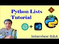 9 Python Lists and TR Interview Q A Python easy Python Shortcuts Genie MITHRAMMA IT