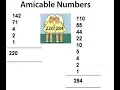 Amicable numbers 220 and 284