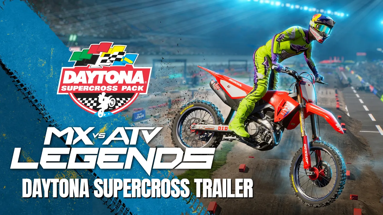 MX vs ATV — MX vs ATV Legends: Daytona Supercross Track Pack (YouTube video ad)