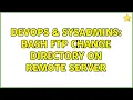 DevOps SysAdmins bash ftp change directory on remote server