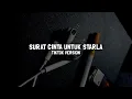 Lagu SURAT CINTA UNTUK STARLA TIKTOK VERSION 