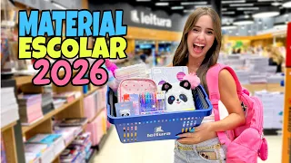 COMPRANDO MEU MATERIAL ESCOLAR 2026 | Canal da Lívia