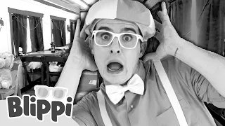 help blippi search for colors on a mystery train 