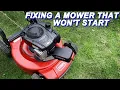 Fixing A Toro Mower That Won t Start