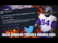 Jaleel Johnson Trashes Vikings Fans on Twitter