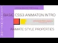 CSS3 Animation Animate with Keyframes Intro