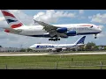 120 Close up Take offs Landings Miami Airport MIA Plane Spotting - RUSH HOUR Runway 9 KMIA