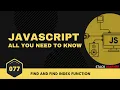 077 Find and FindIndex Function in Javascript JS All You Need To Know JS Bangla Tutorials