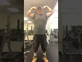 Randy the Bear Double Bi and Pec flex right after 370 lbs Bench Press and 50 pull ups at 62