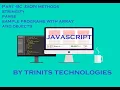 Part 11 JavaScript Tutorial JSON JSON methods JSON stringify JSON Parse