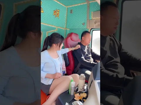 Vợ theo chồng lái xe đầu kéo để trải nghiệm #viral #automobile #truckingjobs #trucklife