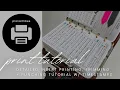 How To Print Cut Punch Printable Planner Inserts Detailed Guide w Time Stamps Plan With Bee