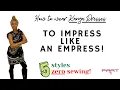 How to wear your kanga as a dress to impress Part 1