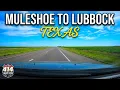 4K Driving US 84 East - Muleshoe to Lubbock West Texas Open Landscape Drive