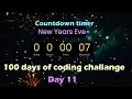 Day 11 in the journey of 100 days of code challenge Countdown timer