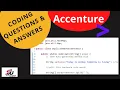 Accenture Coding Questions and Answers MUST WATCH