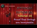 Python Tutorial 16 Strings are immutable in Python