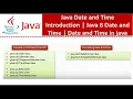 Java Date and Time Introduction Java 8 Date and Time Date and Time in java