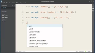 Arrays in TypeScript
