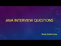 reverse a String convert array to arrayList Gunji Ashok Java Java Interview Questions