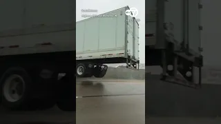 shows serious crash near Menasha Wisconsin amid tornado warnings