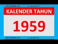 Download Lagu kalender tahun 1959 lengkap weton dean pasaran + gerhana