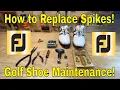 How to Replace Golf Shoe Cleats How to Replace Golf Shoe Spikes Using Cleat Kaddy Tool Footjoy