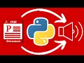 Convert PDF Text To With Python