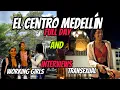 El Centro Medellin Colombia 2023 Girl Interviews Transexual Plaza Botero BUSY DAY and NIGHT