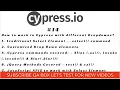 Part 14 - Handle Single Multi-select Customized Dropdowns in Cypress invoke alias blur