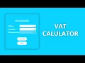 VAT Calculator Simple JavaScript Project