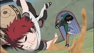 Gaara vs Rock Lee Naruto - English dub