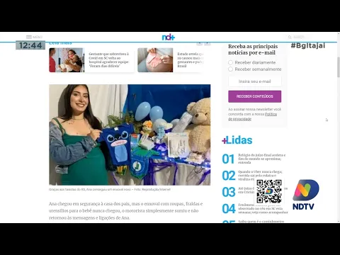 Grávida de Balneário Camboriú teve enxoval roubado