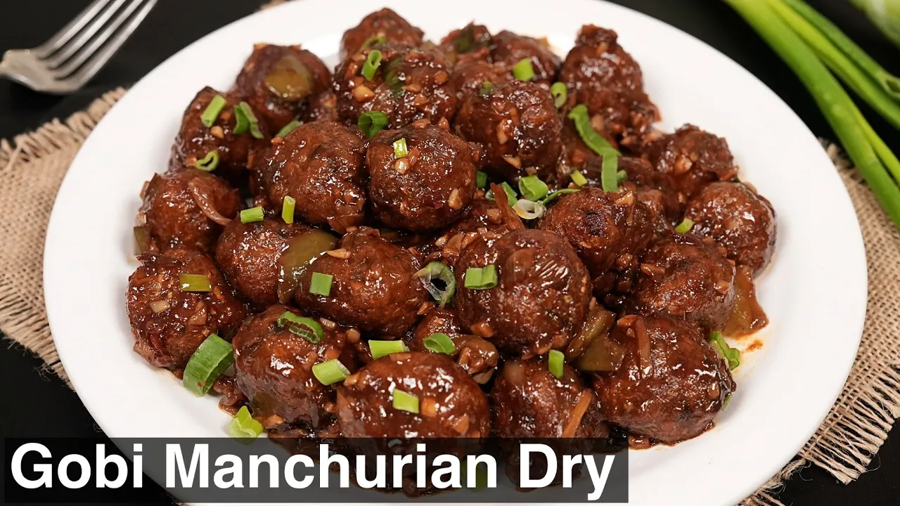 Gobi Manchurian Dry Recipe Street Style - Crispy Veg Manchurian Recipe   Kanak