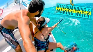 Kitesurfing & Using Watermaker | Off Grid Catamaran Sailboat Ep. 30