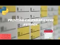 Printing calendar in python