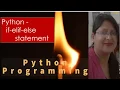Python - if elif else statement by Shilpi Agrawal Hindi Urdu