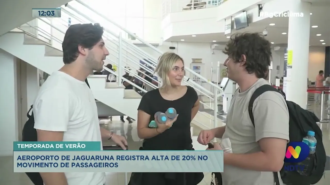 Aeroporto de Jaguaruna registra alta de 20% no movimento de passageiros