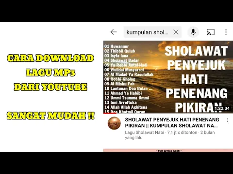 Download MP3 Cara Download Lagu Mp3 Mp4 Dari Youtube Sangat Mudah