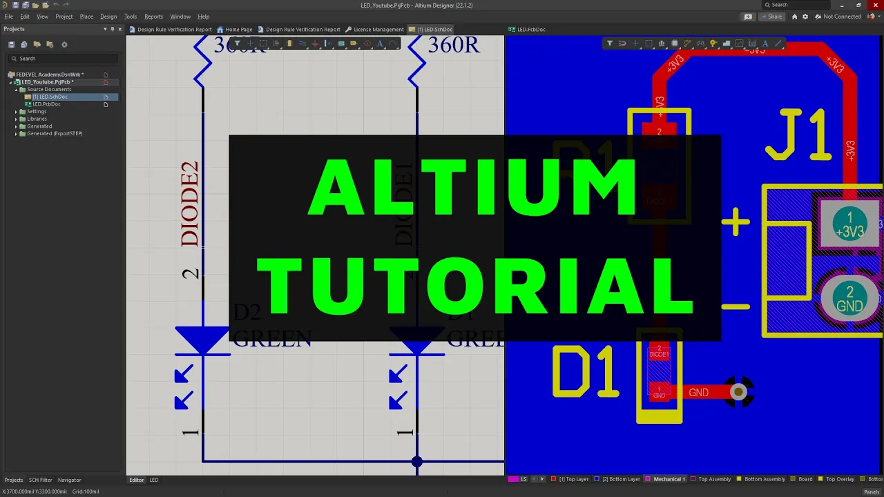 Altium Designer 22 Tutorial - Quick & Easy | Step by Step