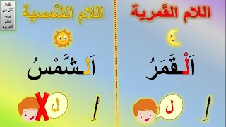 اللام الشمسية واللام القمرية الحروف الشمسية والحروف القمرية كلمات اللام القمرية واللام الشمسية 