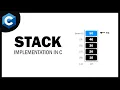 Stack Implementation in C Visual Algorithm Code Explained